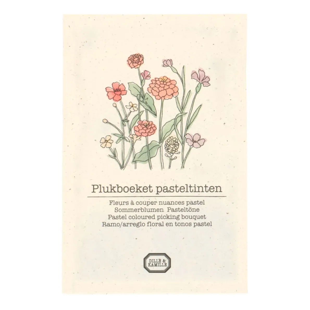 Bloemenzaden, plukboeket, pastel, 3 g