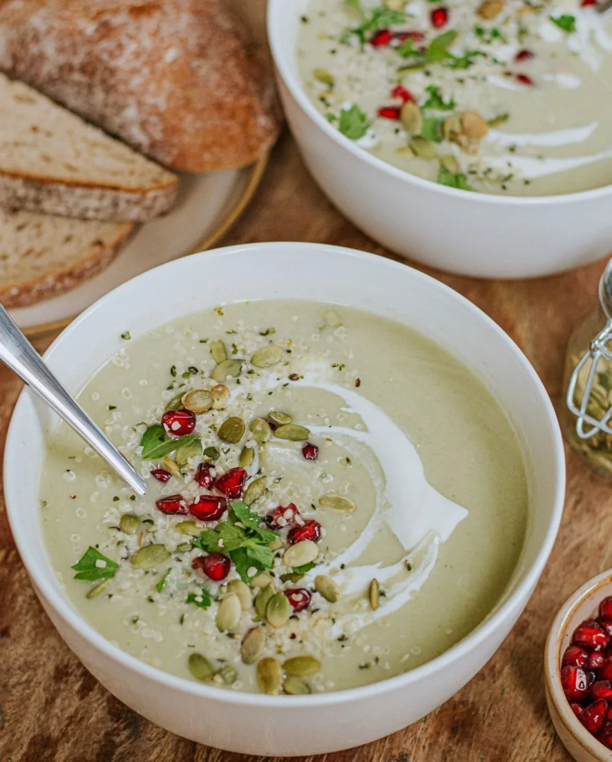 Bord reactief glazuur, steengoed, zand, Ø 20.5 cm