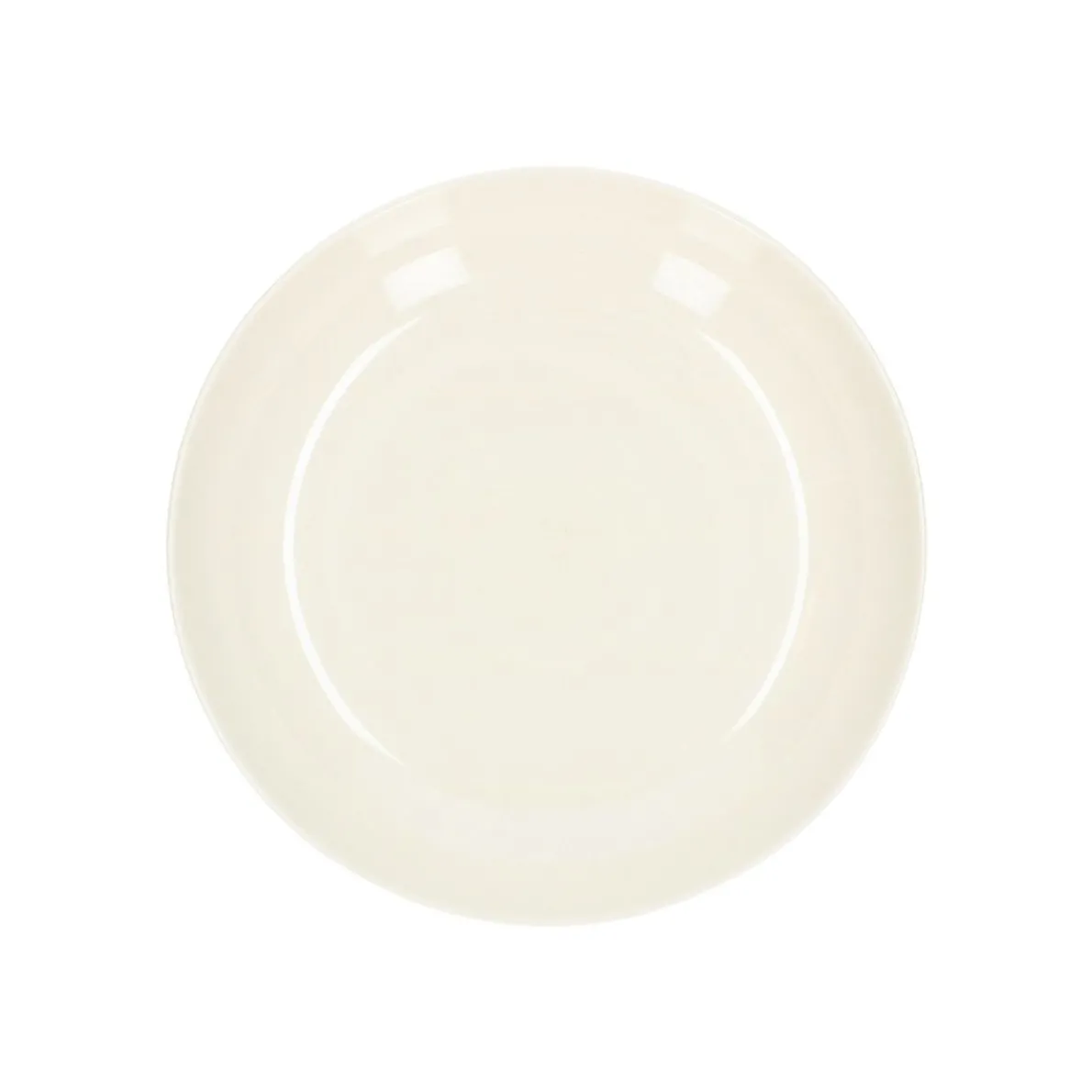 Diepbord, organisch, porselein, wit, Ø 23 cm