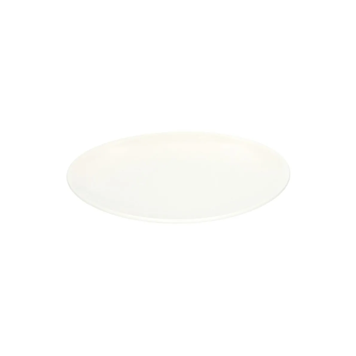 Gebaksbord, organisch, porselein, wit, Ø 16 cm