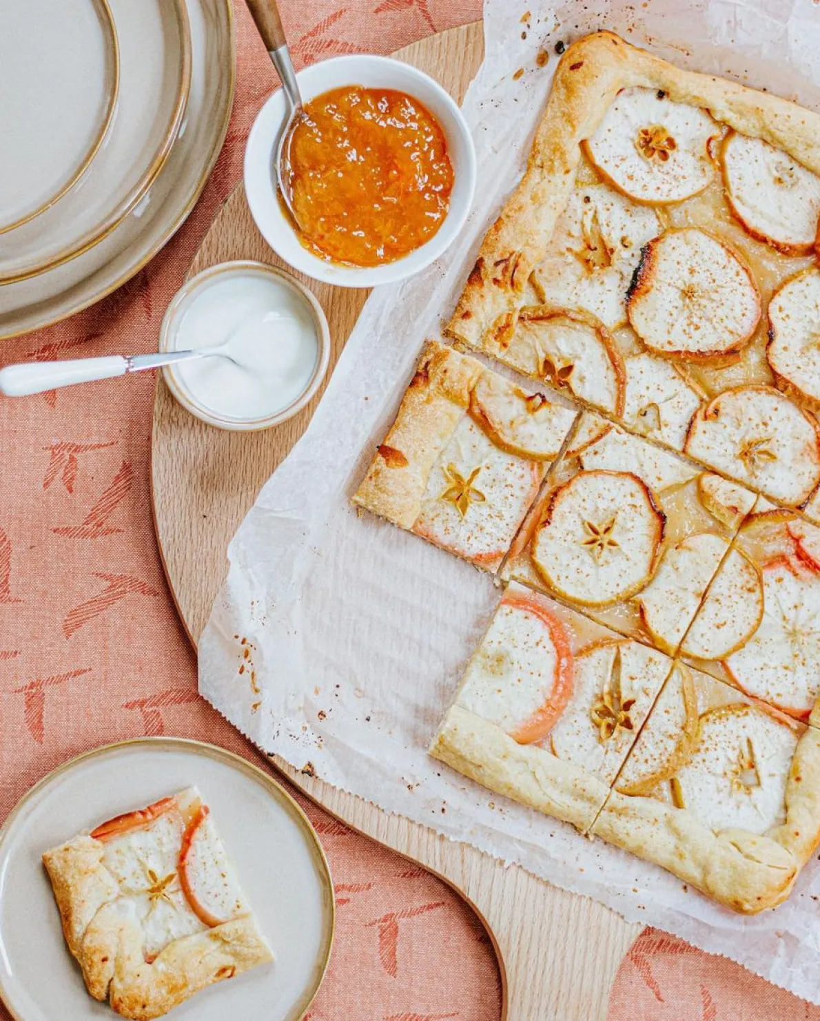 Gebaksbordje reactief glazuur, steengoed, zand, Ø 15 cm