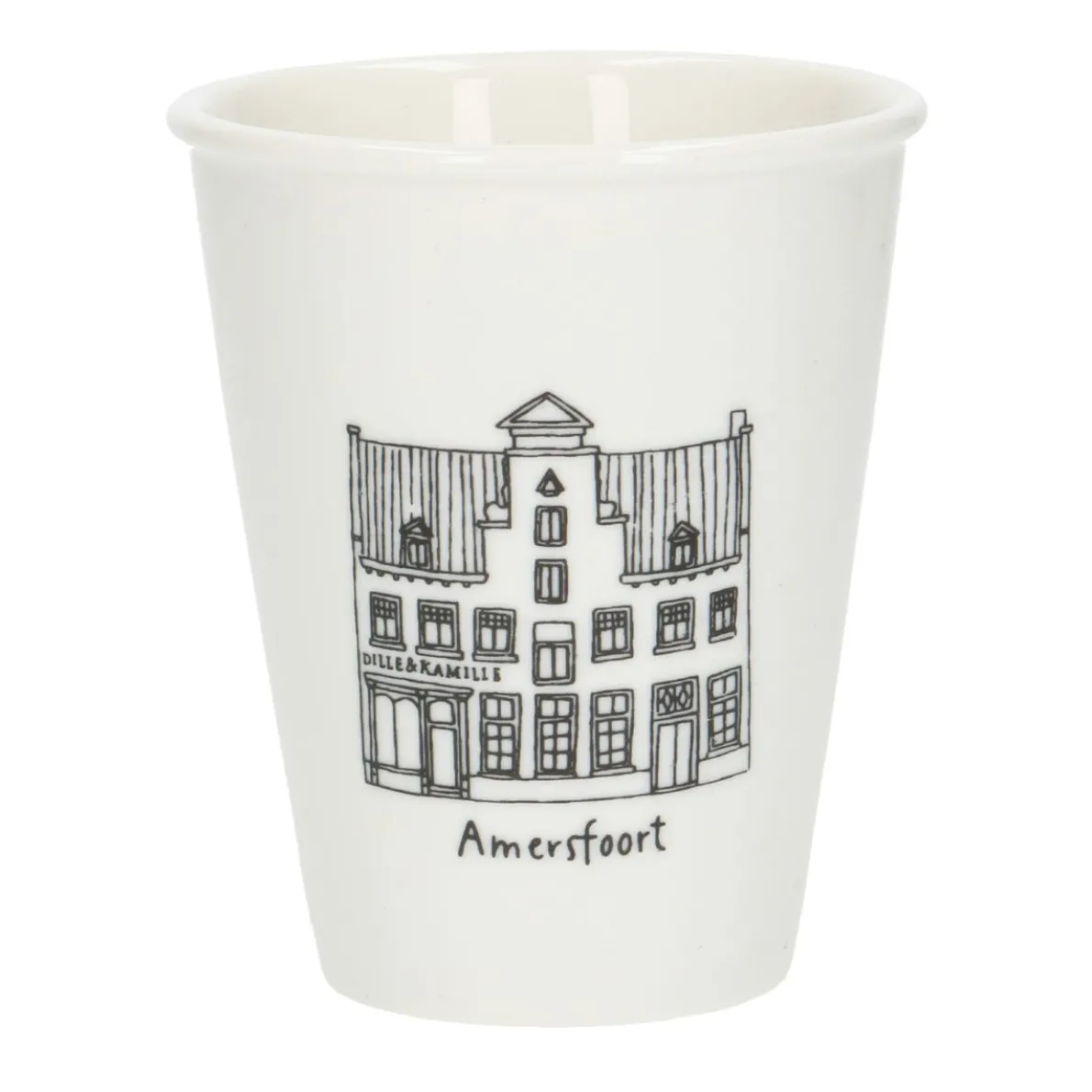 Gevel mok, Amersfoort, porselein, 200 ml