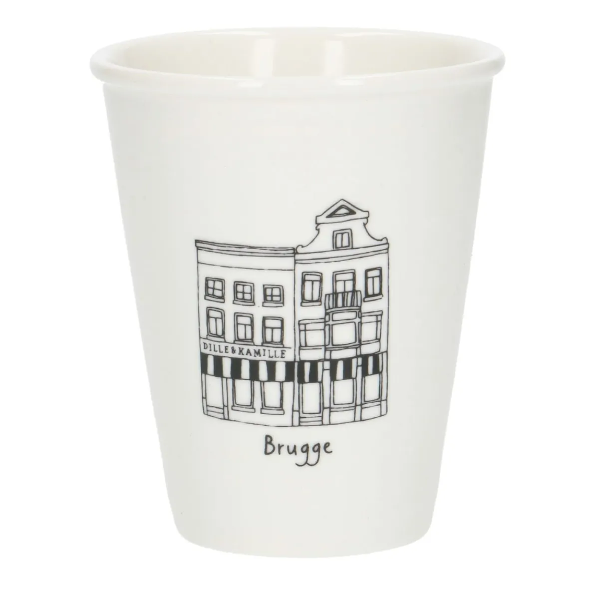 Gevel mok, Brugge, porselein, 200 ml