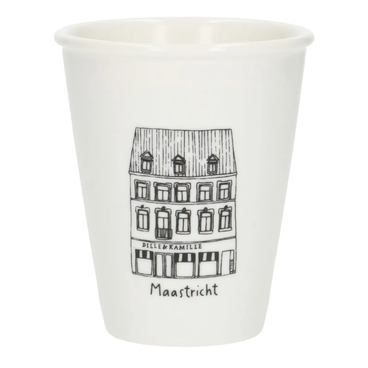 Gevel mok, Maastricht, porselein, 200 ml