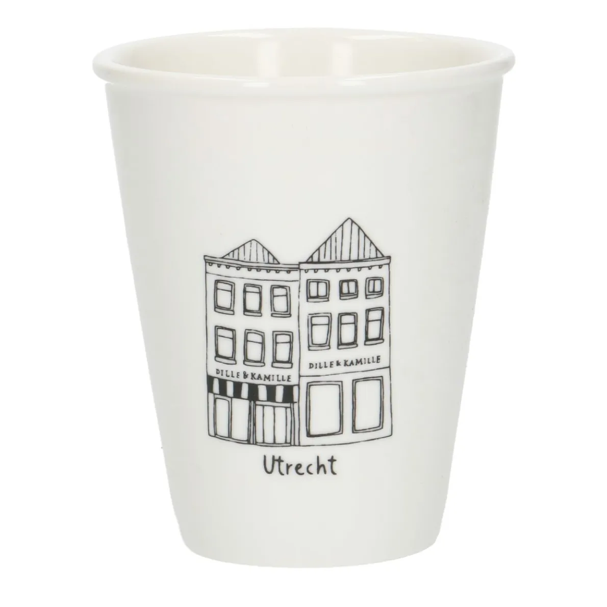 Gevel mok, Utrecht, porselein, 200 ml