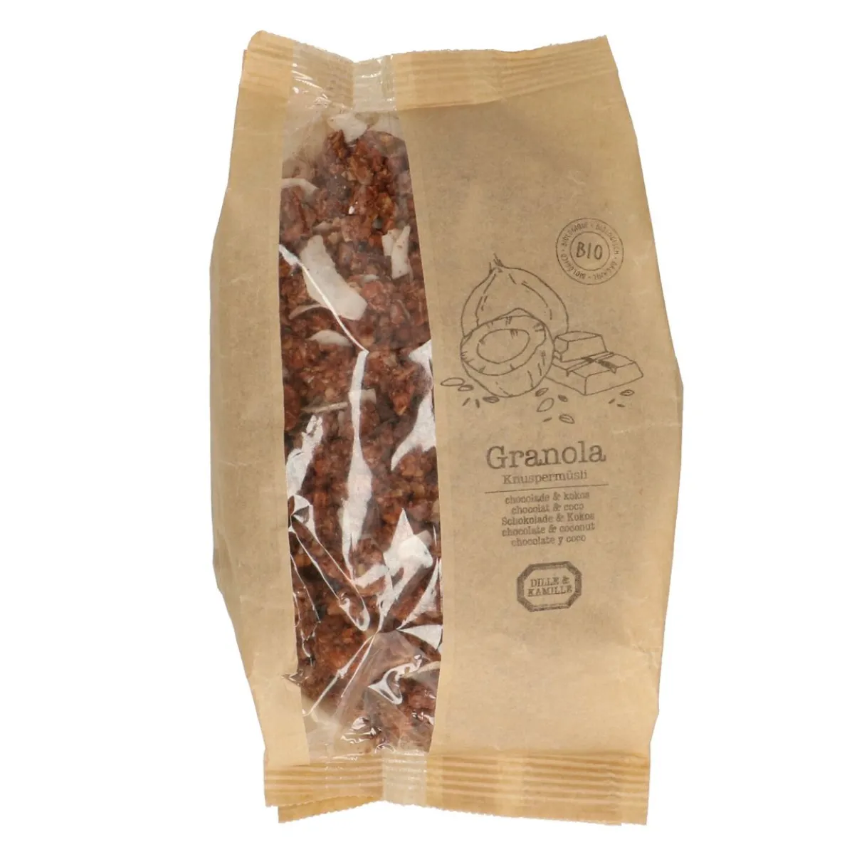 Granola, biologisch, chocolade & kokos, 375 gr