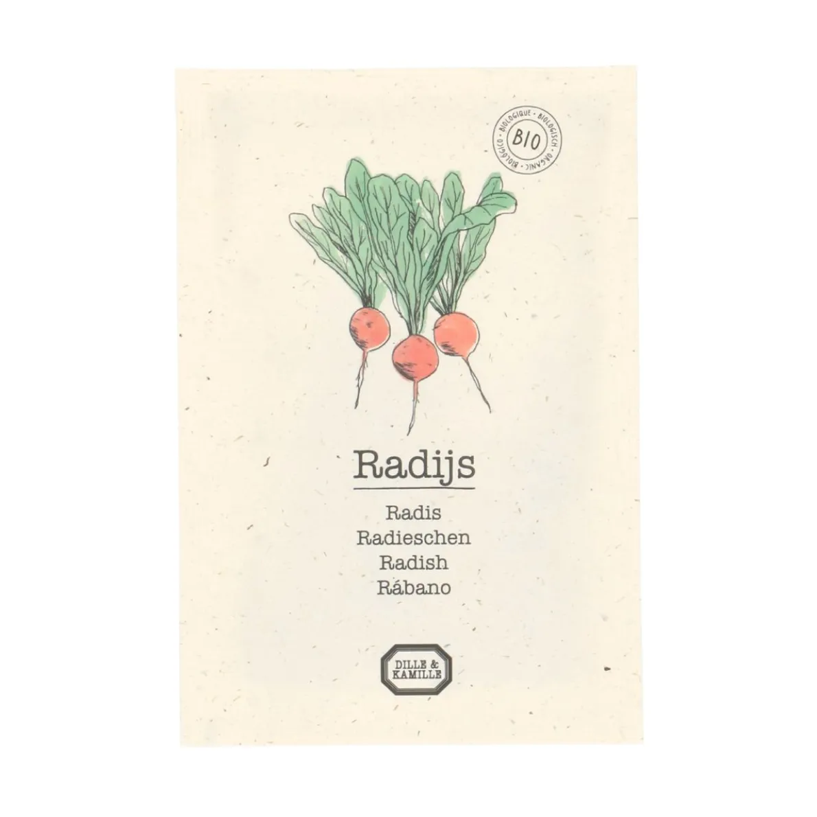 Groentezaden, biologisch, radijs, 3 g