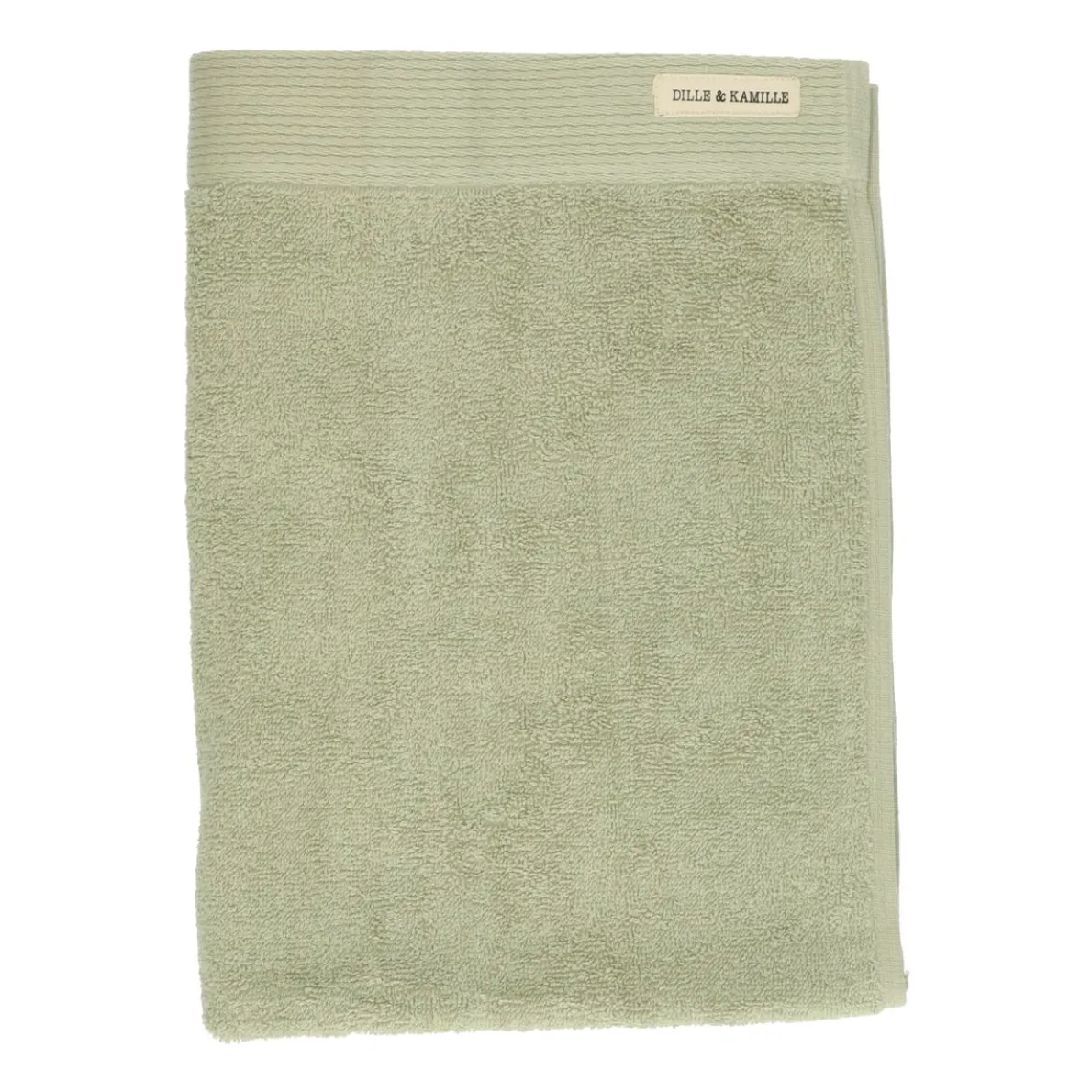 Handdoek, Recycled katoen, Lichtgroen, 50 x 100 cm