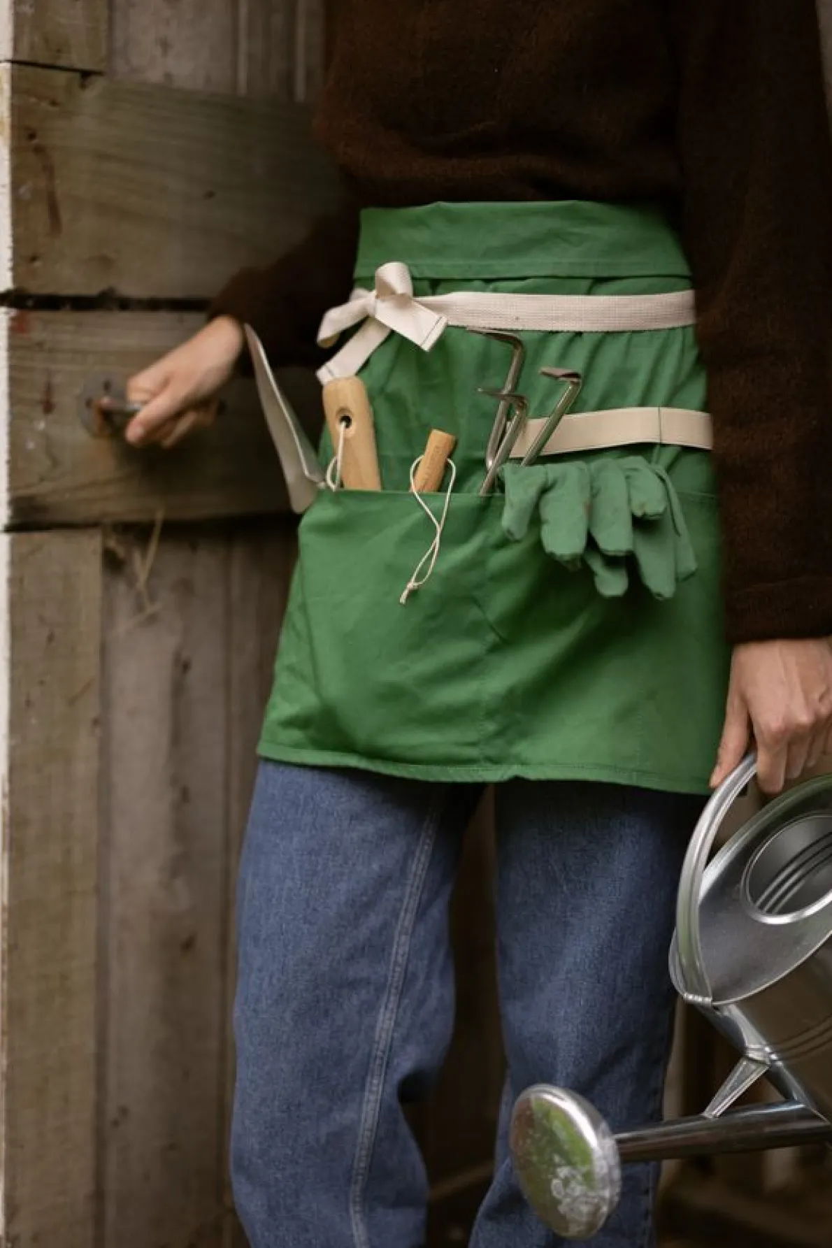 Harkje, roestvrij staal met essenhouten handvat