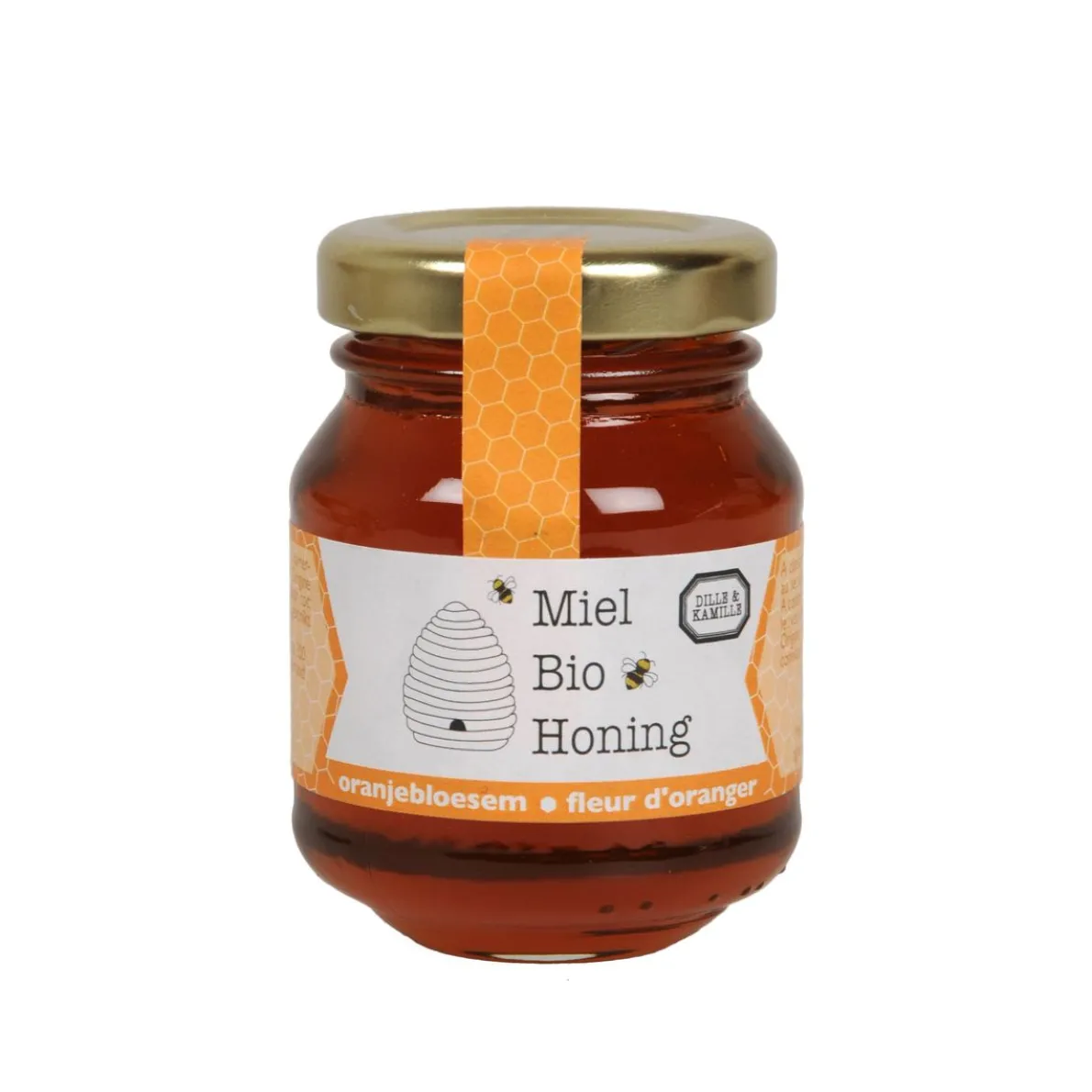 Honing, oranjebloesem, biologisch, 110 gram