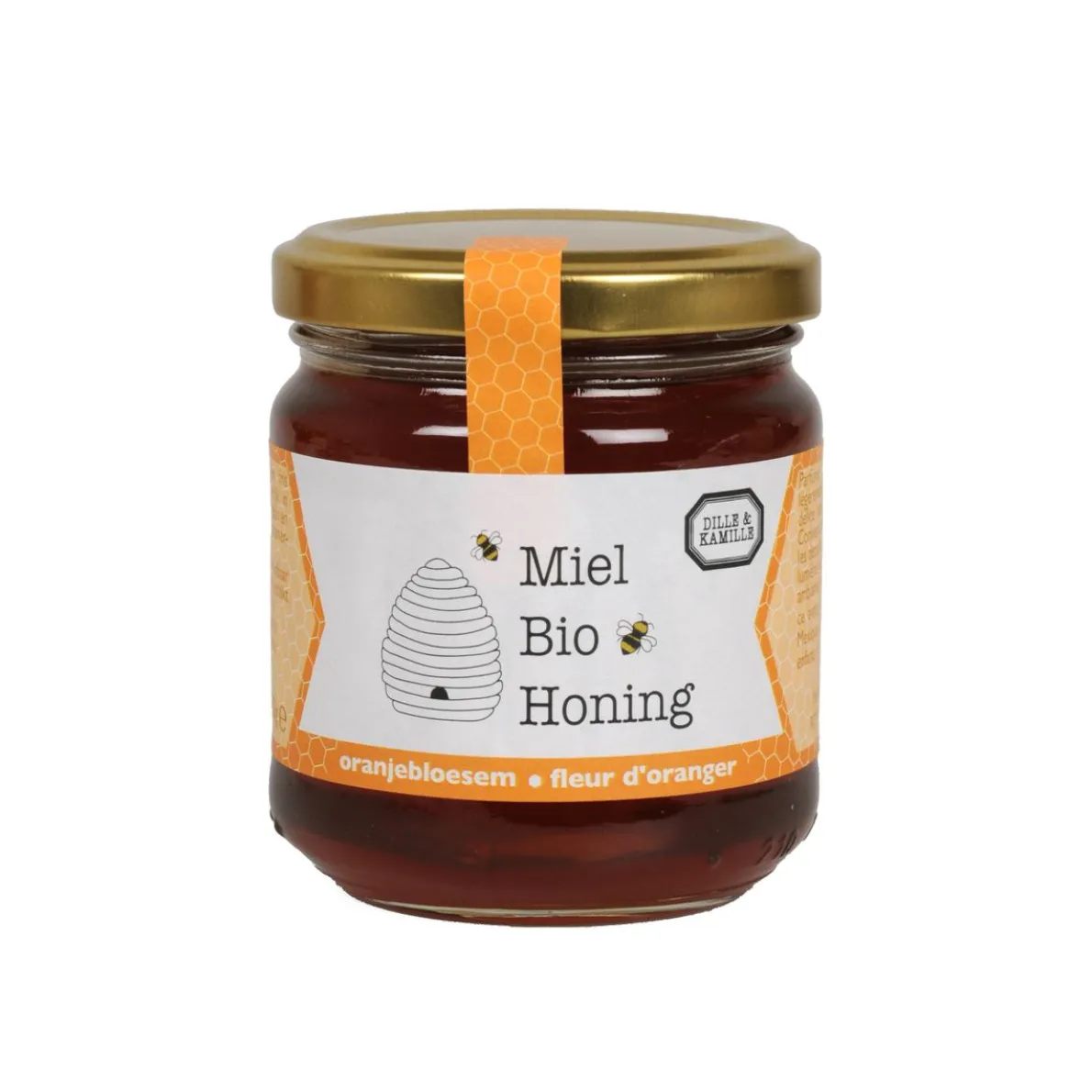 Honing, oranjebloesem, biologisch, 250 gram