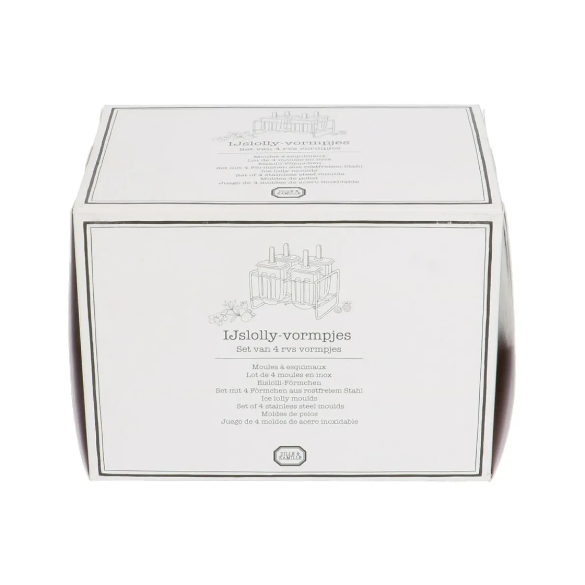 IJslolly-vormpjes, rvs