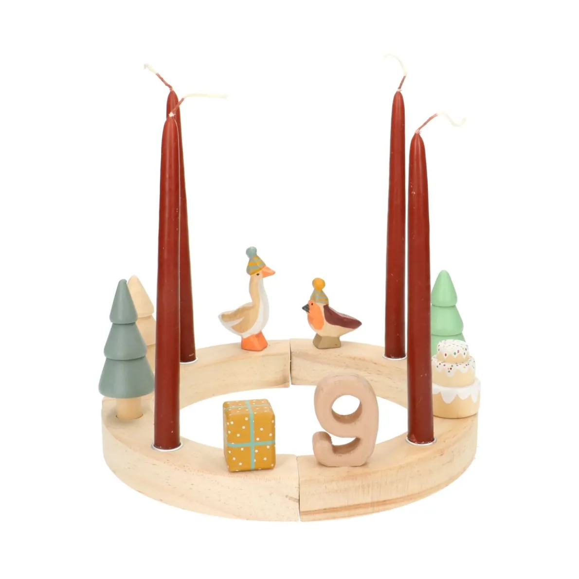 Insteekcijfer 9 hout