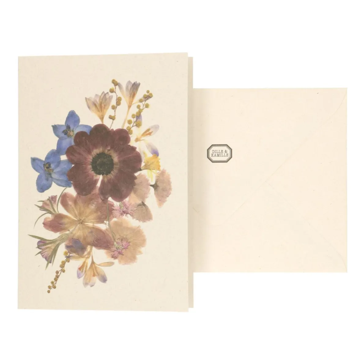 Kaart met envelop, annemoon