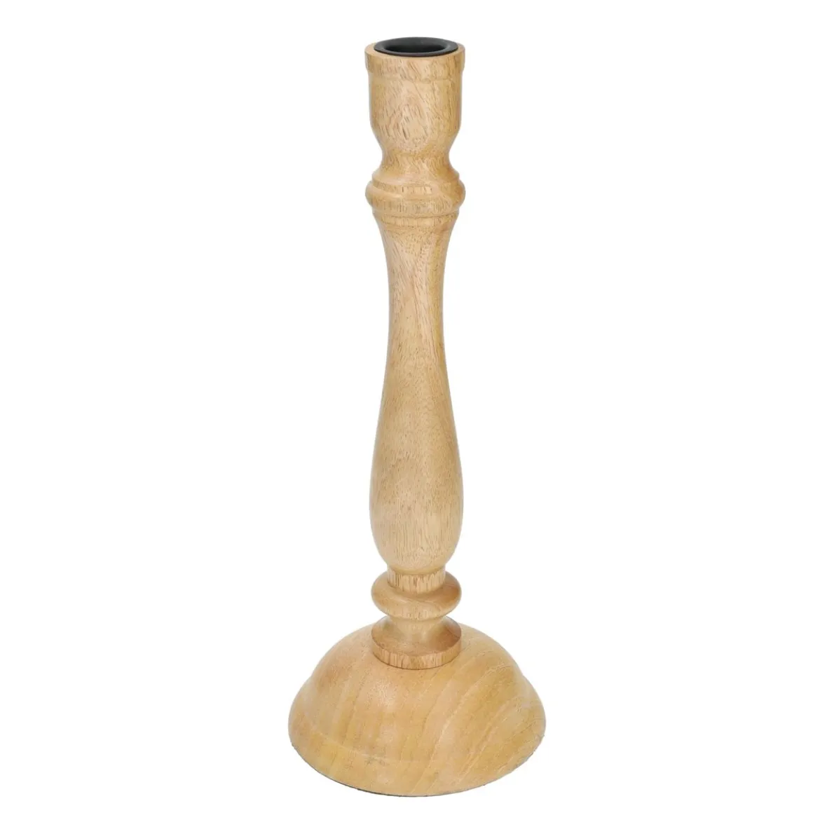 Kandelaar, mangohout, hoog, 29,5 cm