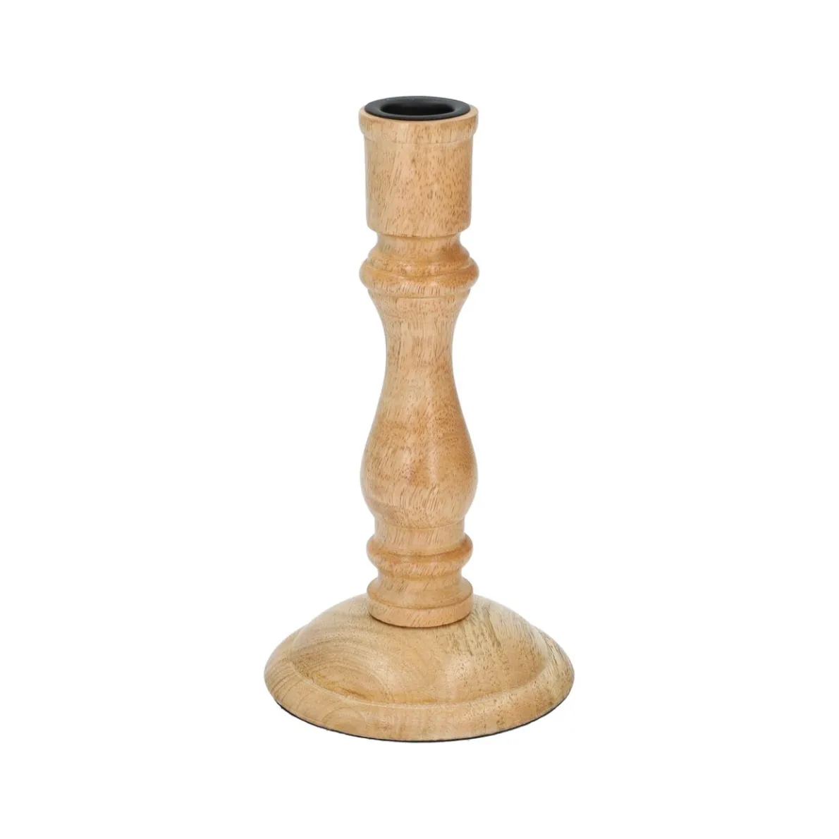 Kandelaar, mangohout, 19,5 cm