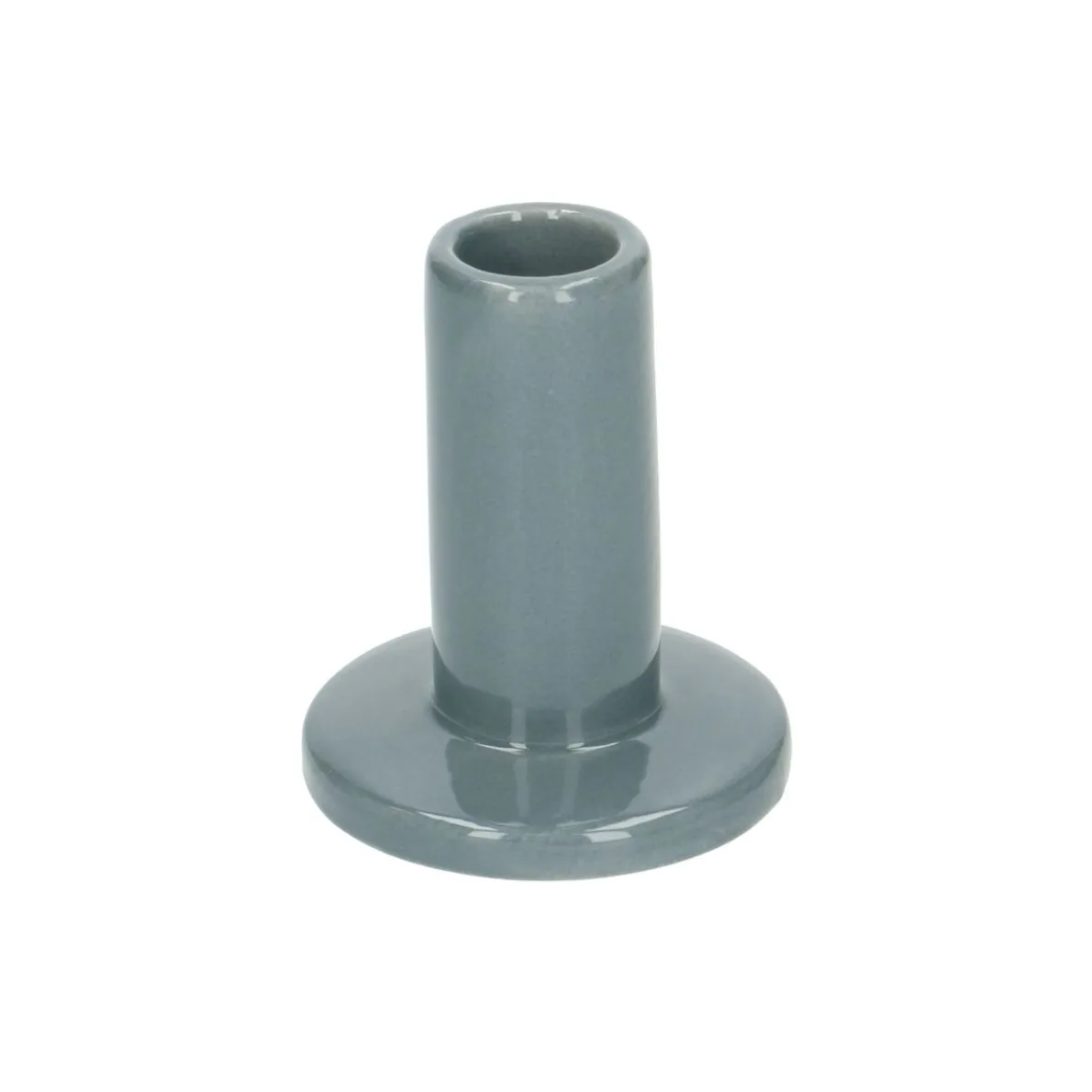 Kandelaar, porselein, blauw, hoog