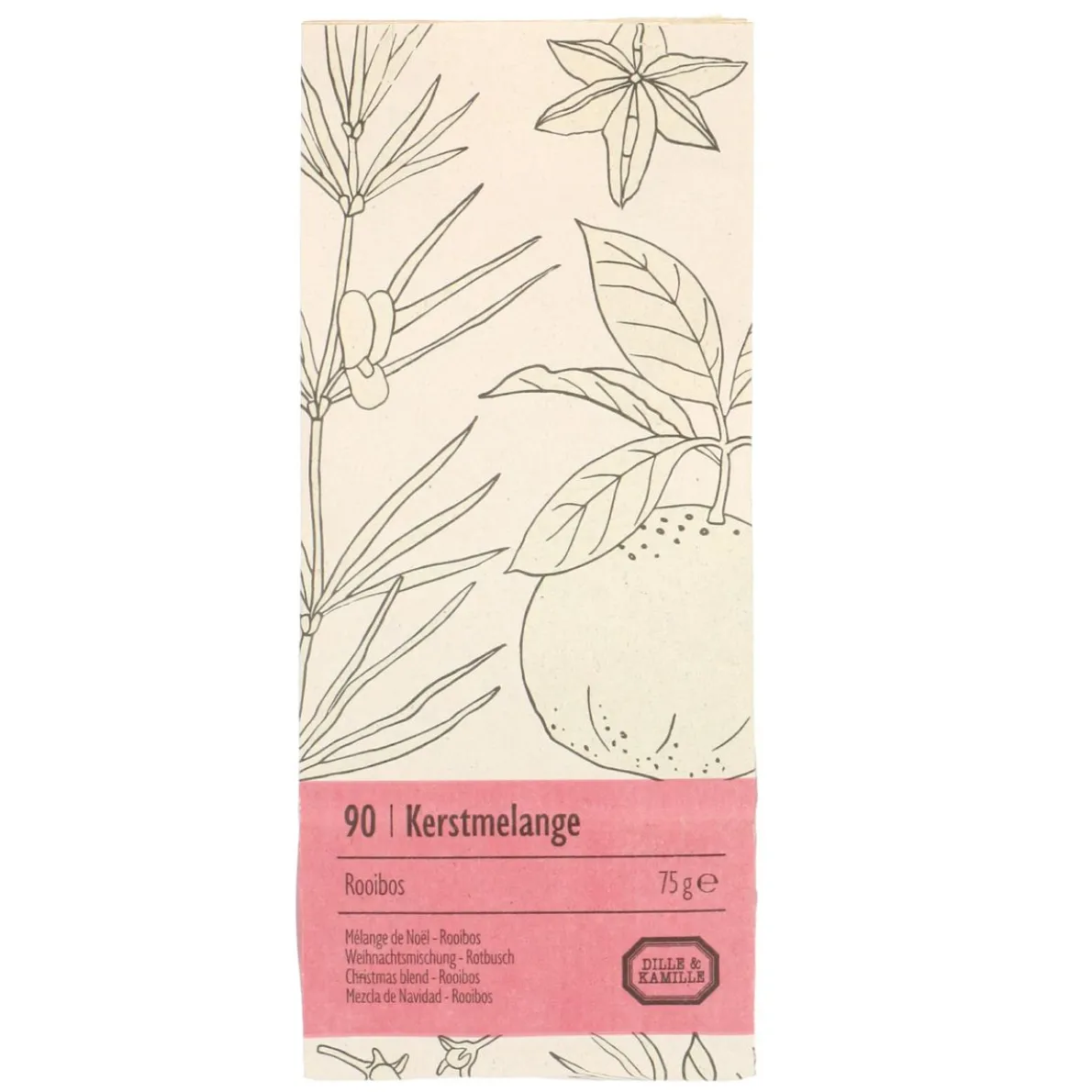 Kerstthee, rooibosmelange, zakje 75 gram