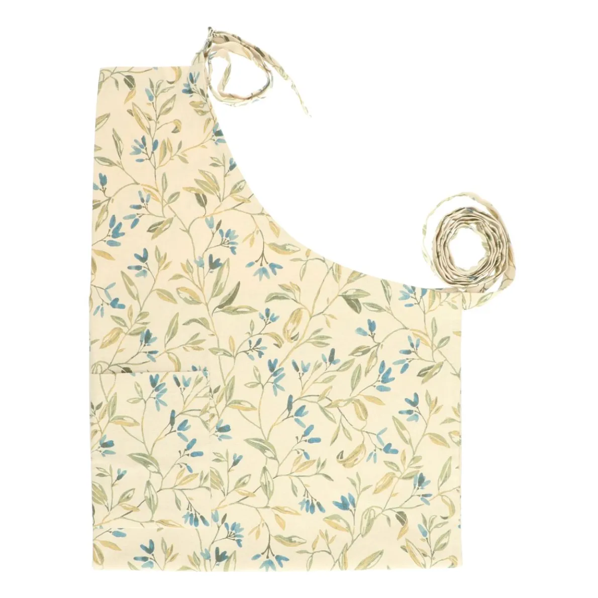 Keukenschort, GOTS bio-katoen, winterbloesem blauw