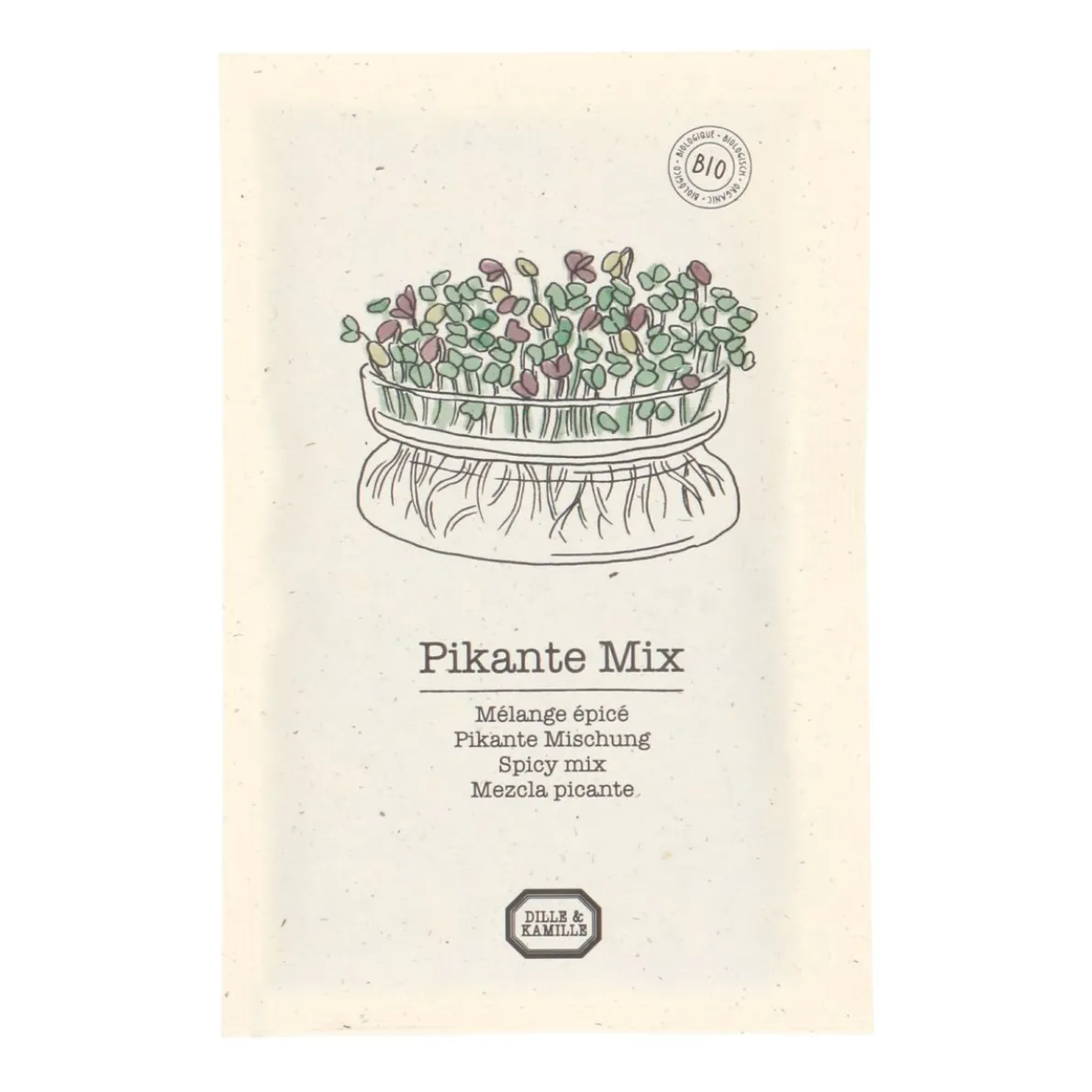 Kiemgroente zaden pittige mix bio, 30 g