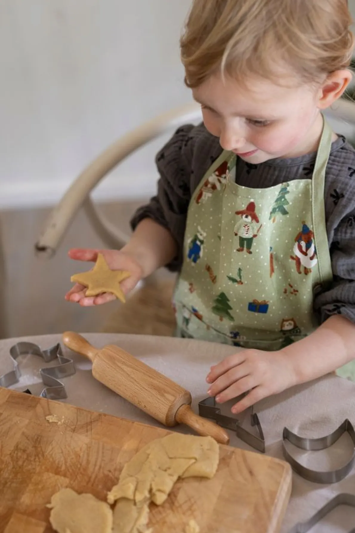 Kinderschort, GOTS bio-katoen, winterbos