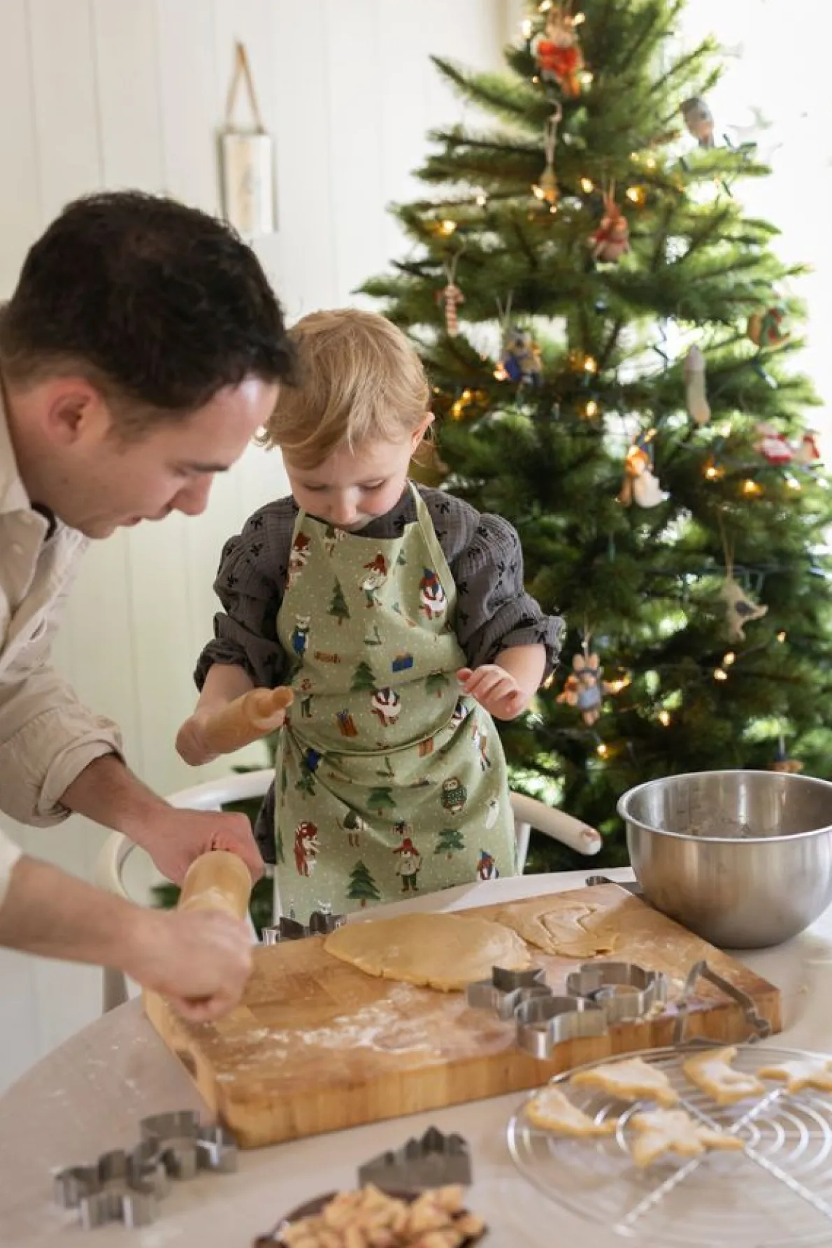 Kinderschort, GOTS bio-katoen, winterbos