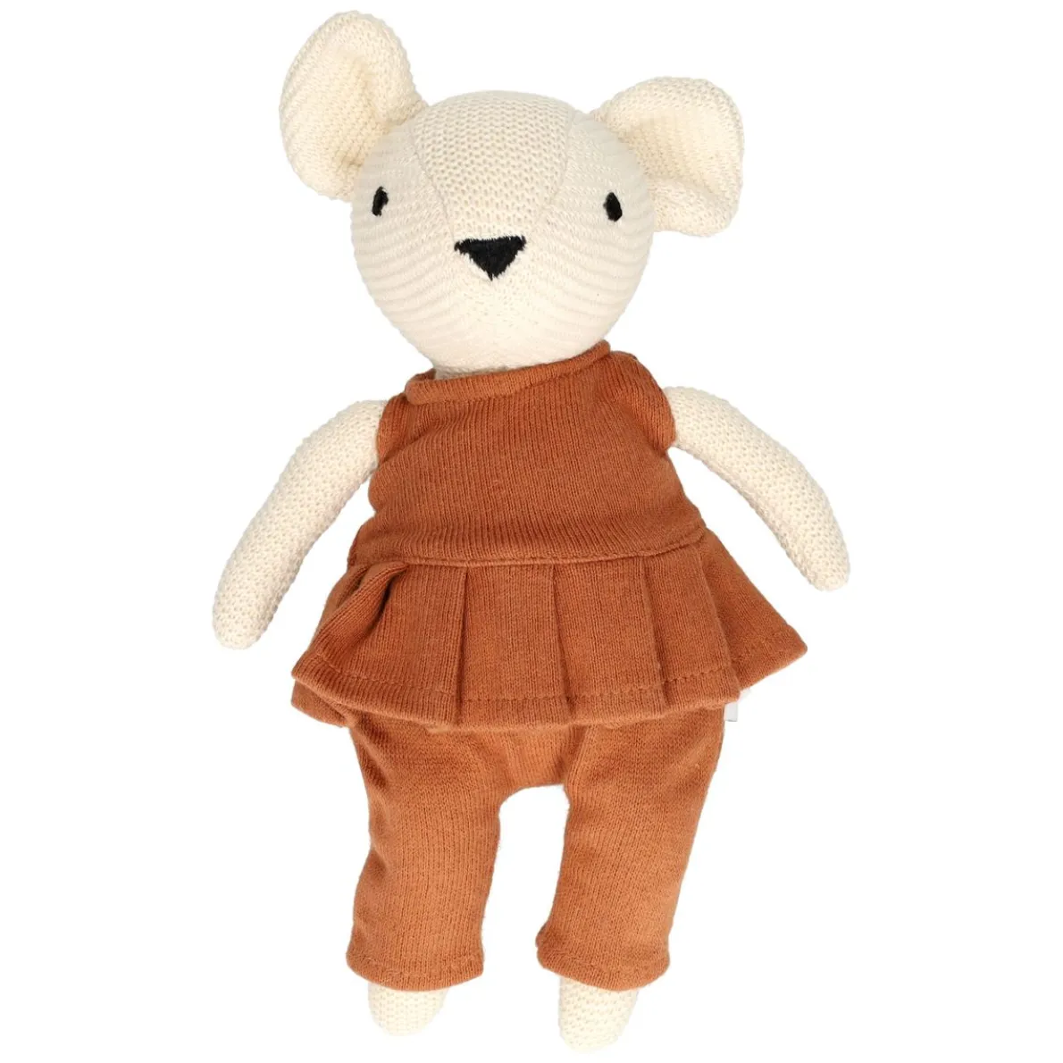 Knuffel muis, GOTS katoen, gebreid