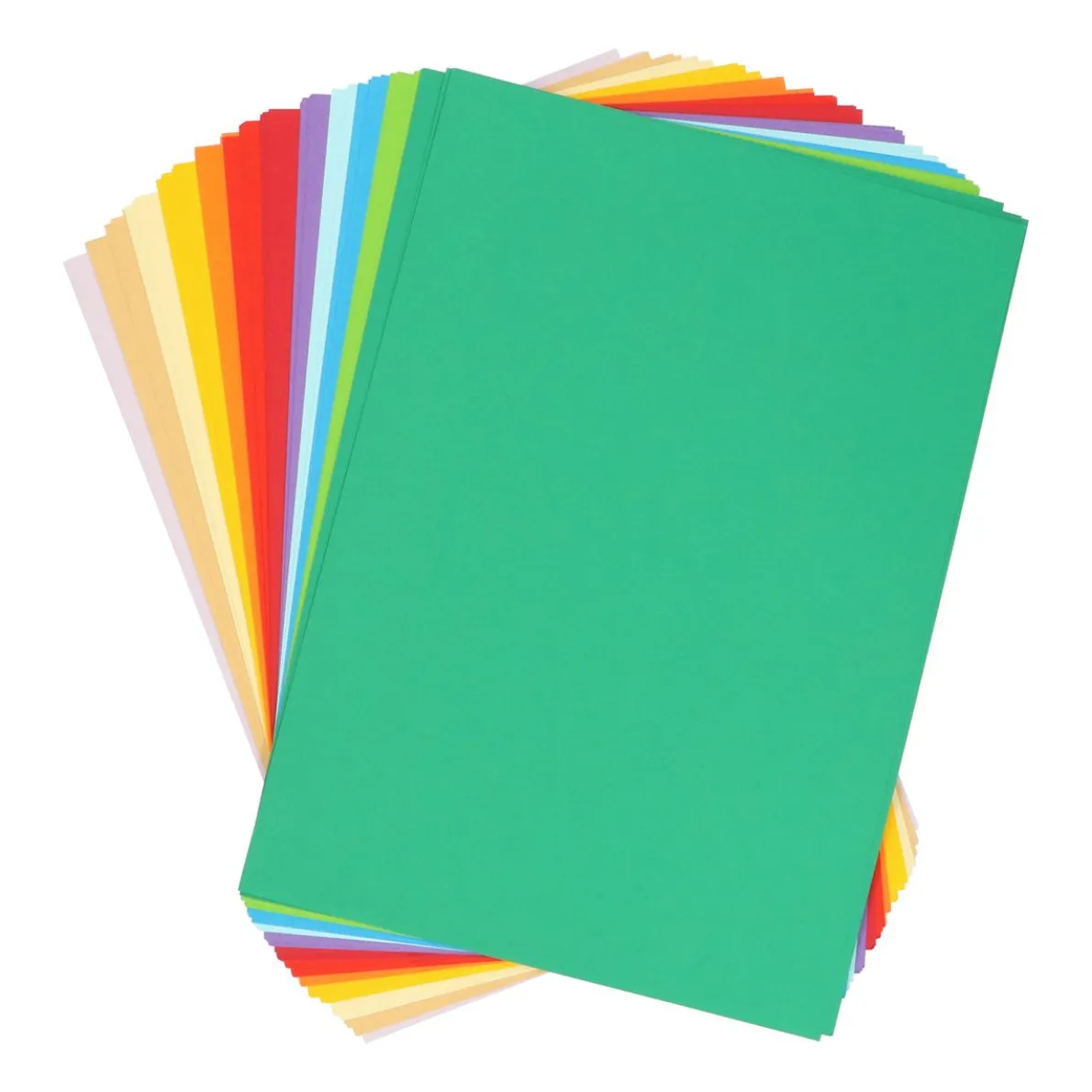 Knutselpapier, 12 kleuren, A4, 100 vellen, 80 gram