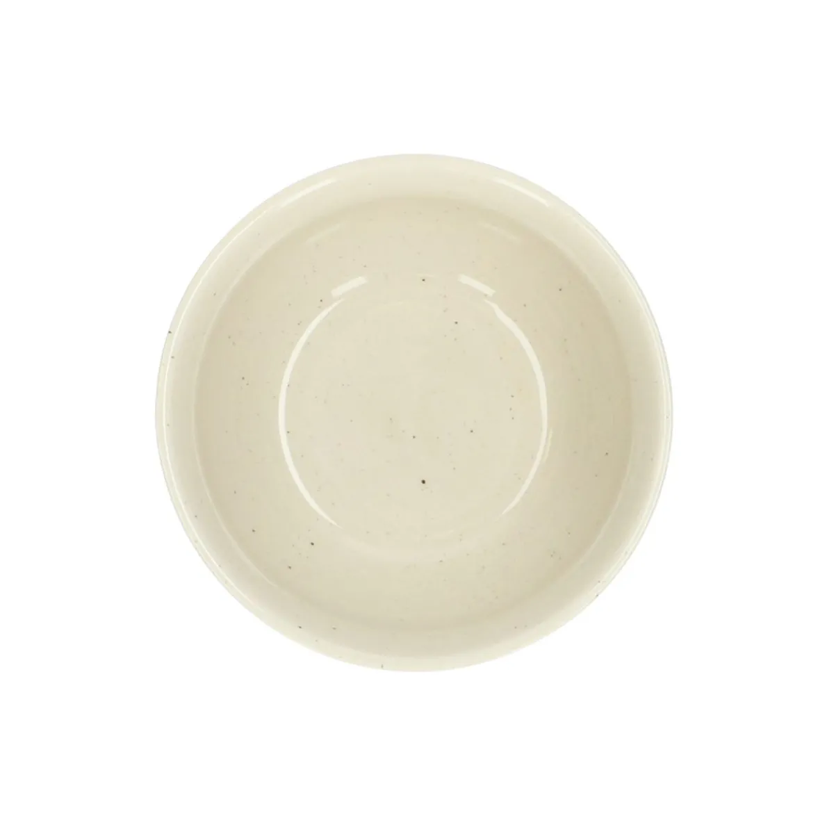 Kom, steengoed, beige, spikkel, Ø 10 cm