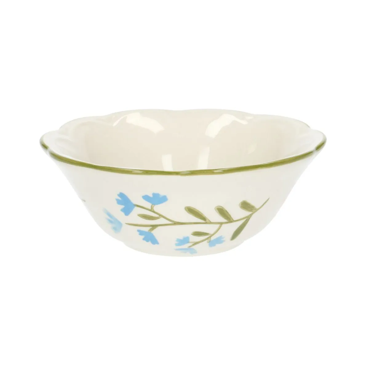 Kom, steengoed, wilde bloemen, Ø 12,5 cm x 4,5 cm