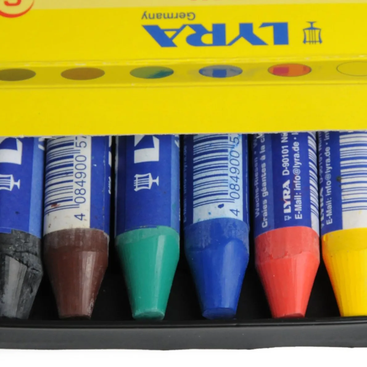 Krijtjes van bijenwas, 6 stuks