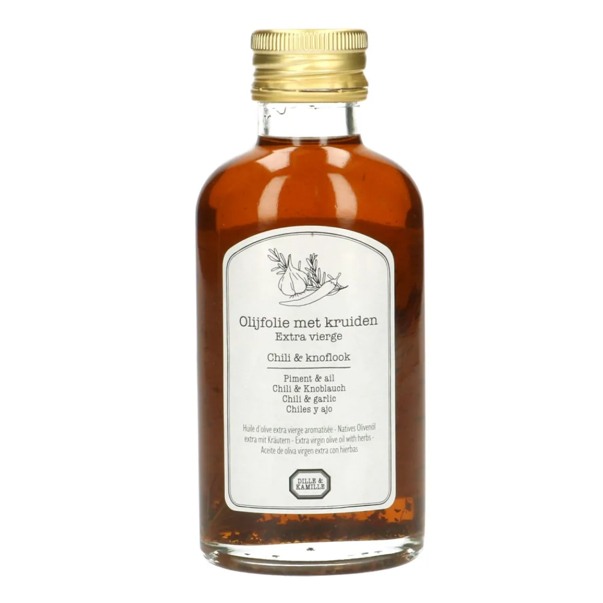 Kruidenolijfolie met chili en knoflook, 250 ml