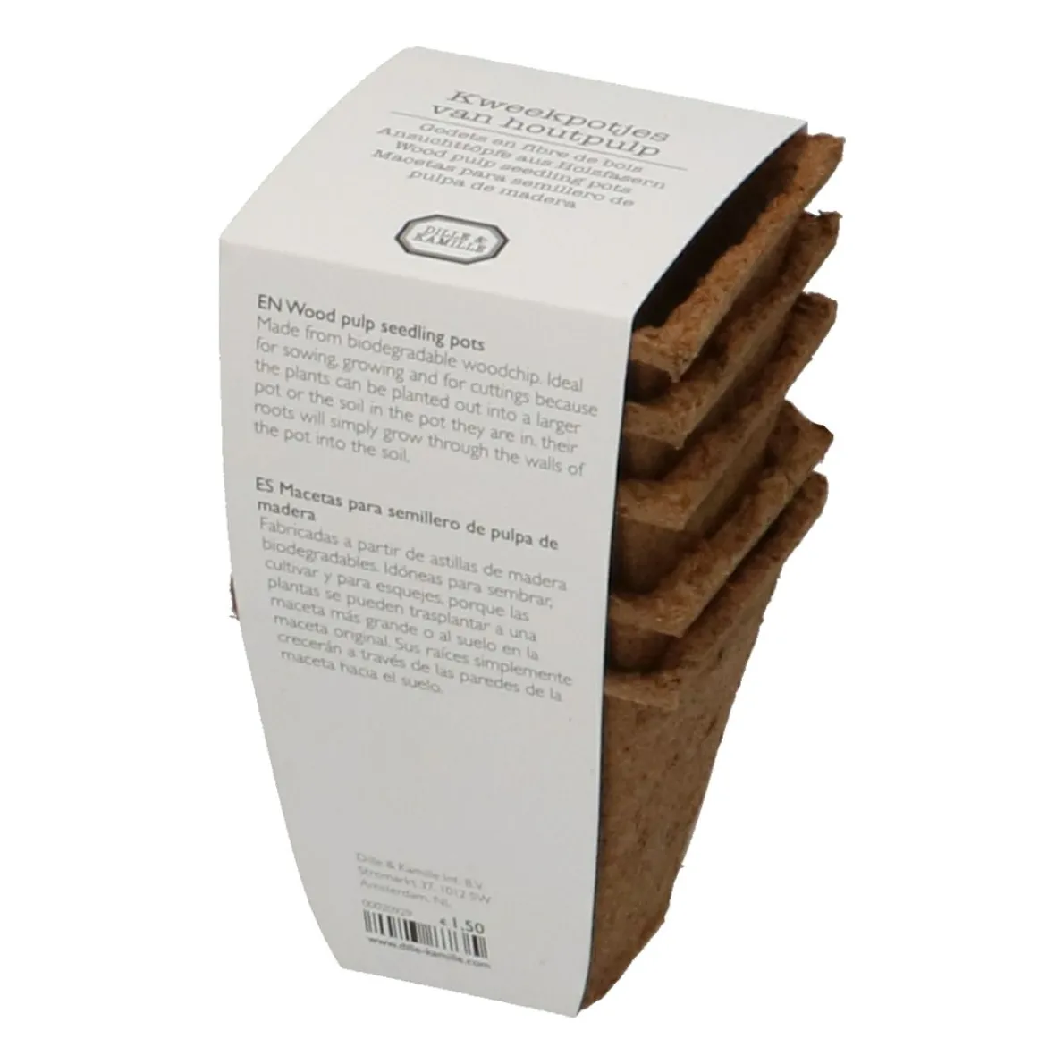 Kweekpotjes, biologisch afbreekbaar, 5 stuks