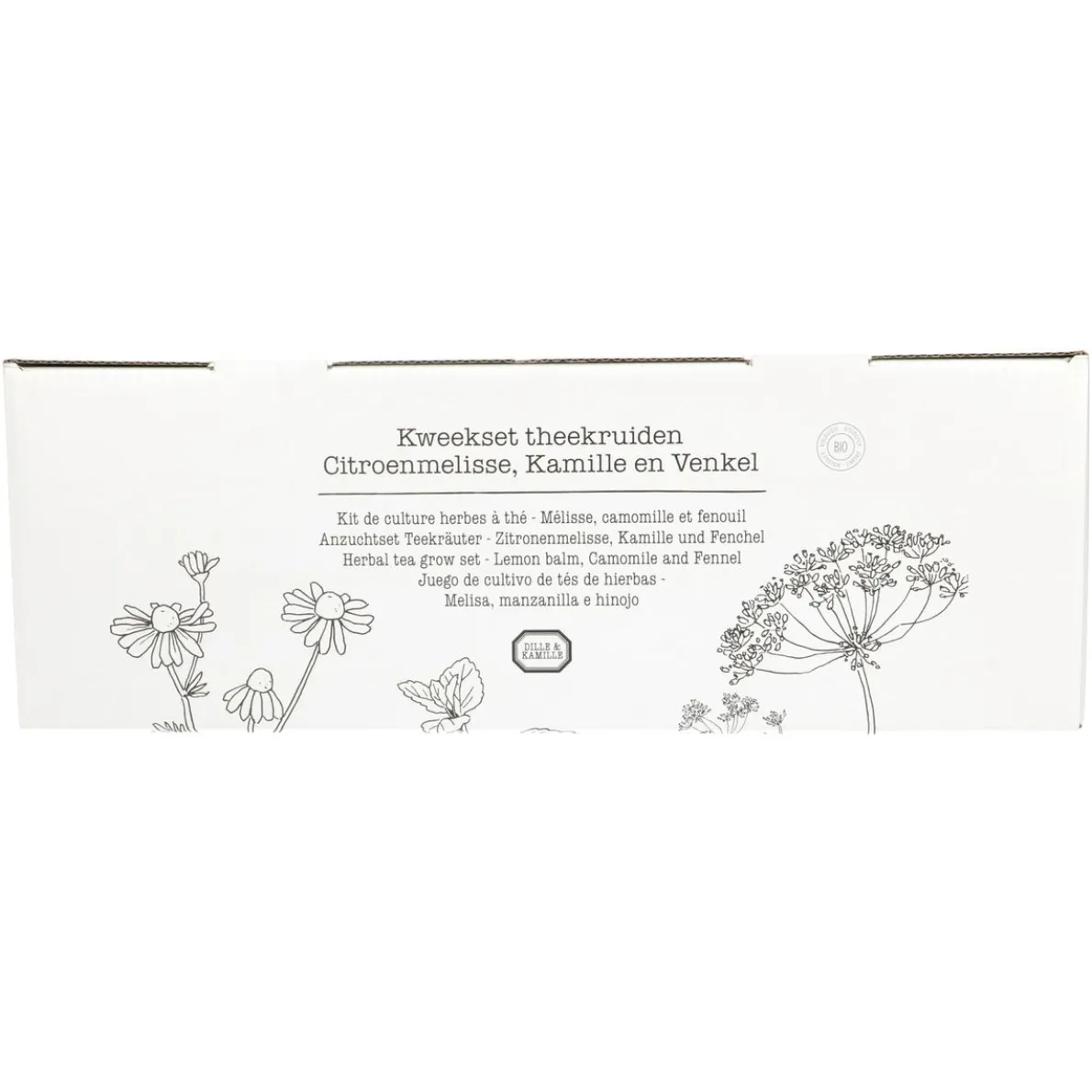 Kweekset theekruiden, biologisch, set van 3 potjes