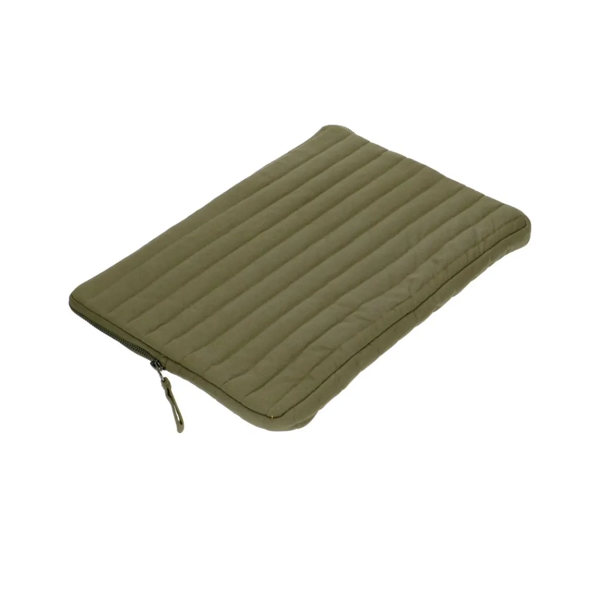 Laptophoes, katoen, mosgroen, 13 inch