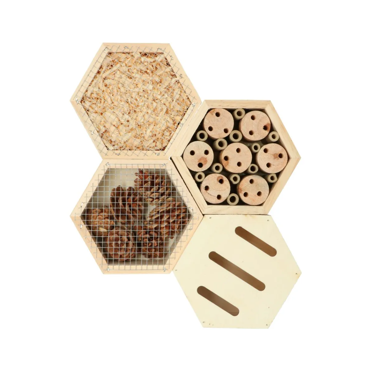 Lieveheersbeestjeskast, zeshoekig, stapelbaar