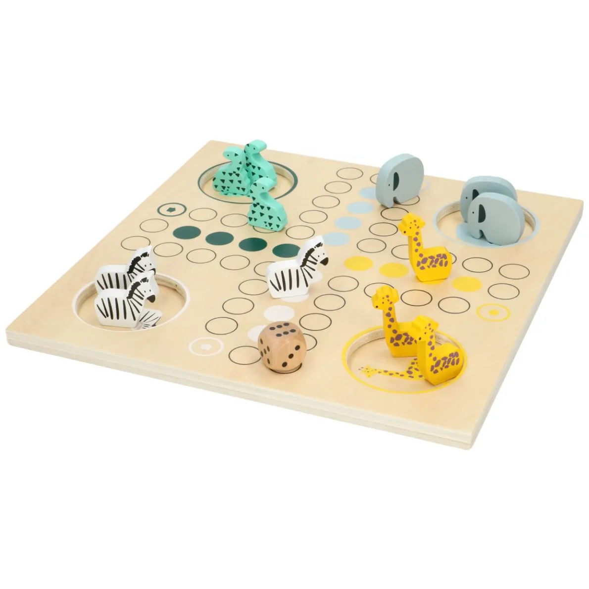 Ludo Safari Bordspel, hout