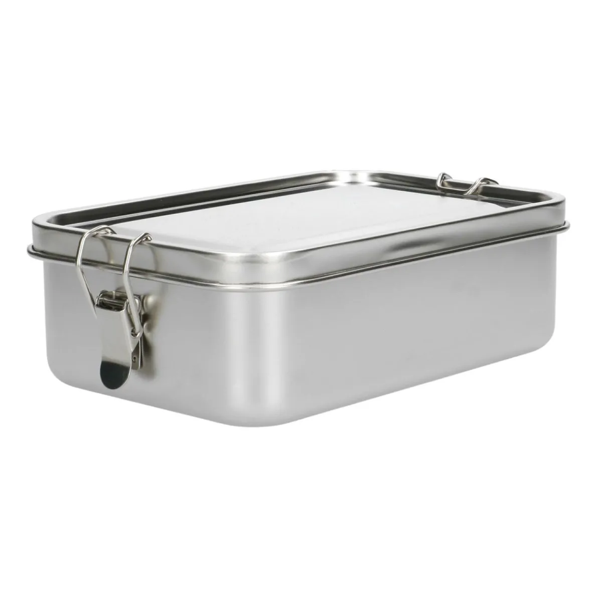 Lunchbox met siliconen ring, RVS, 1400 ml