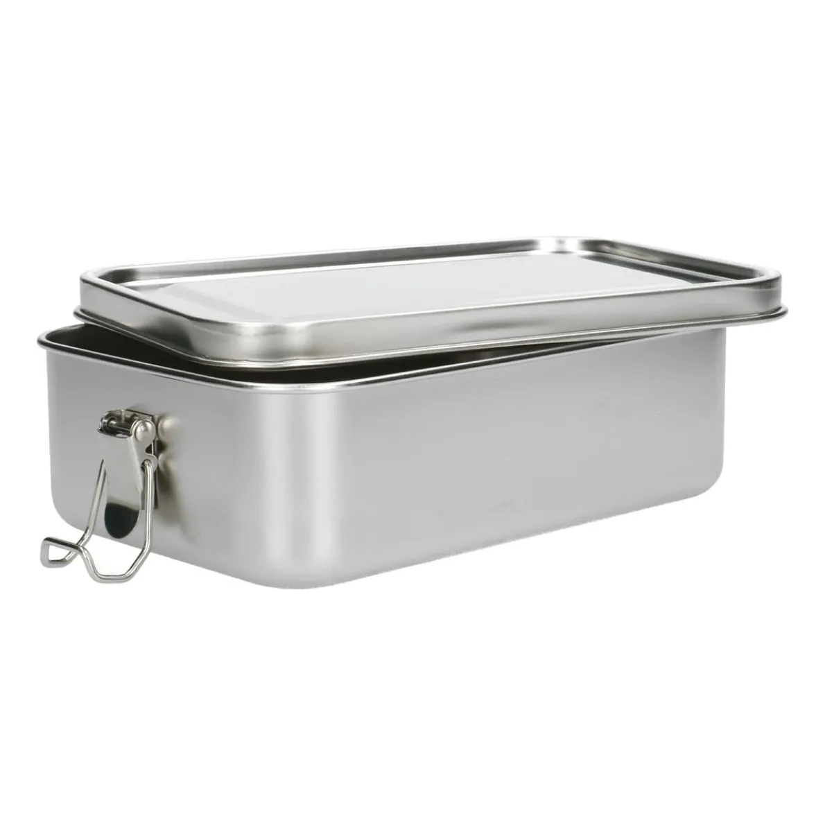 Lunchbox met siliconen ring, RVS, 1400 ml