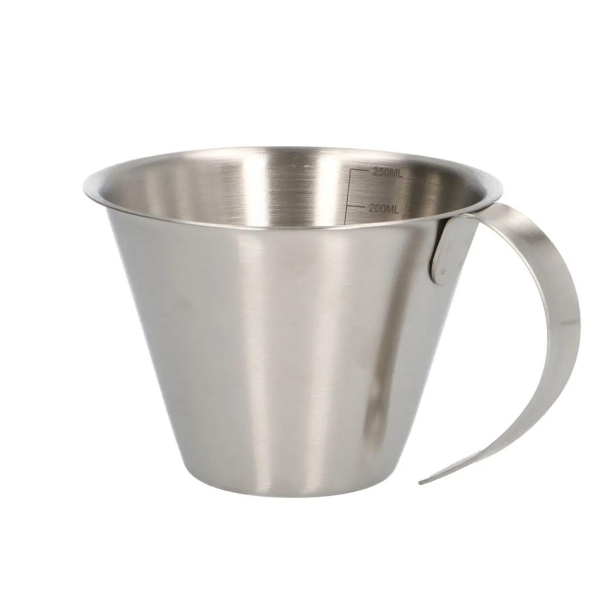 Maatbeker, RVS, 250 ml