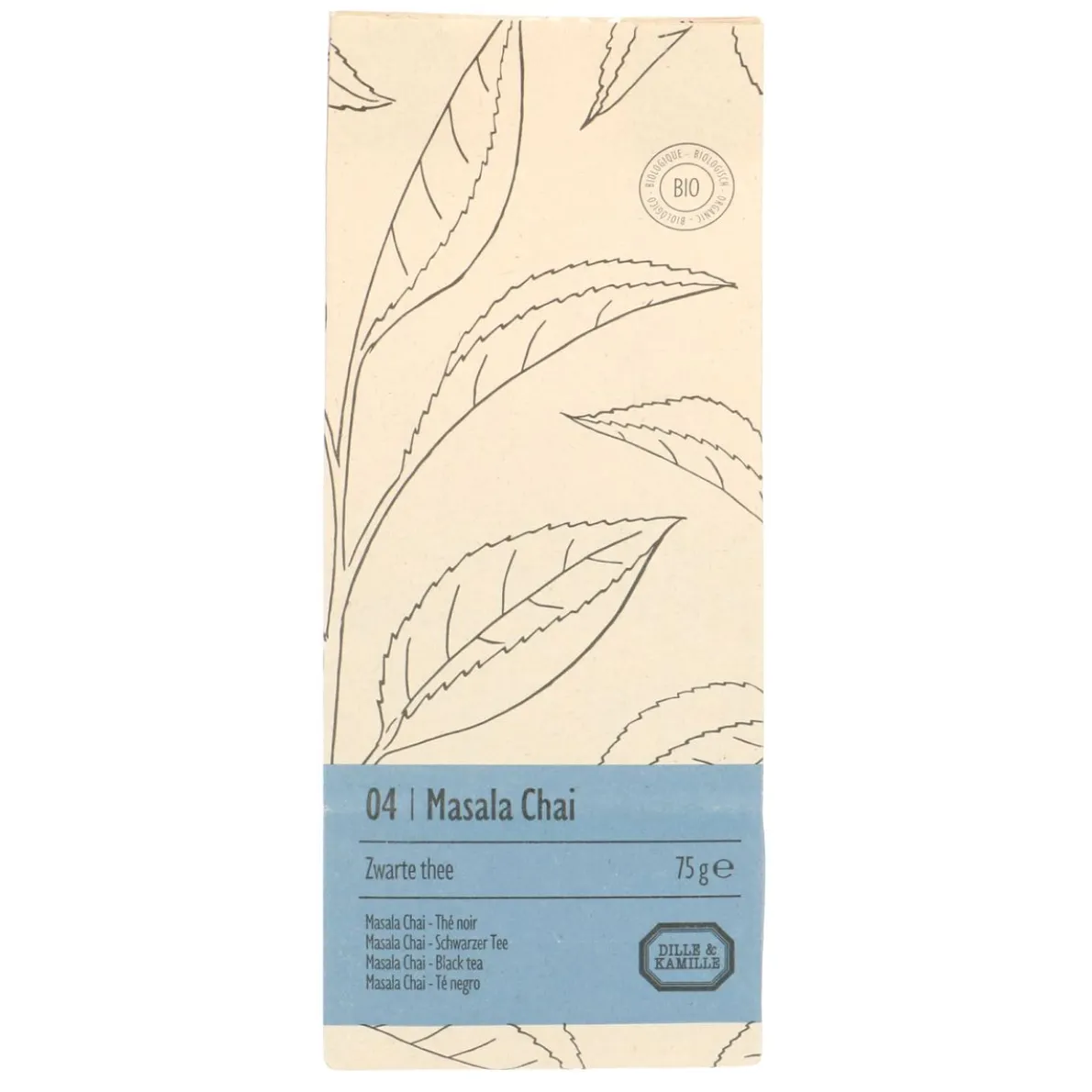 Masala Chai, biologisch, zwarte thee, zakje 75 gram