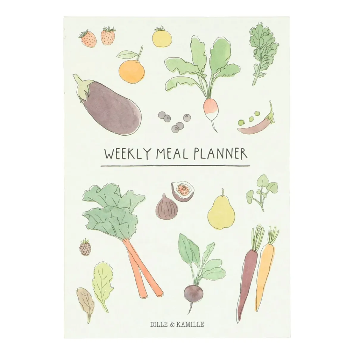 Menuplanner, fruit & groente, A5