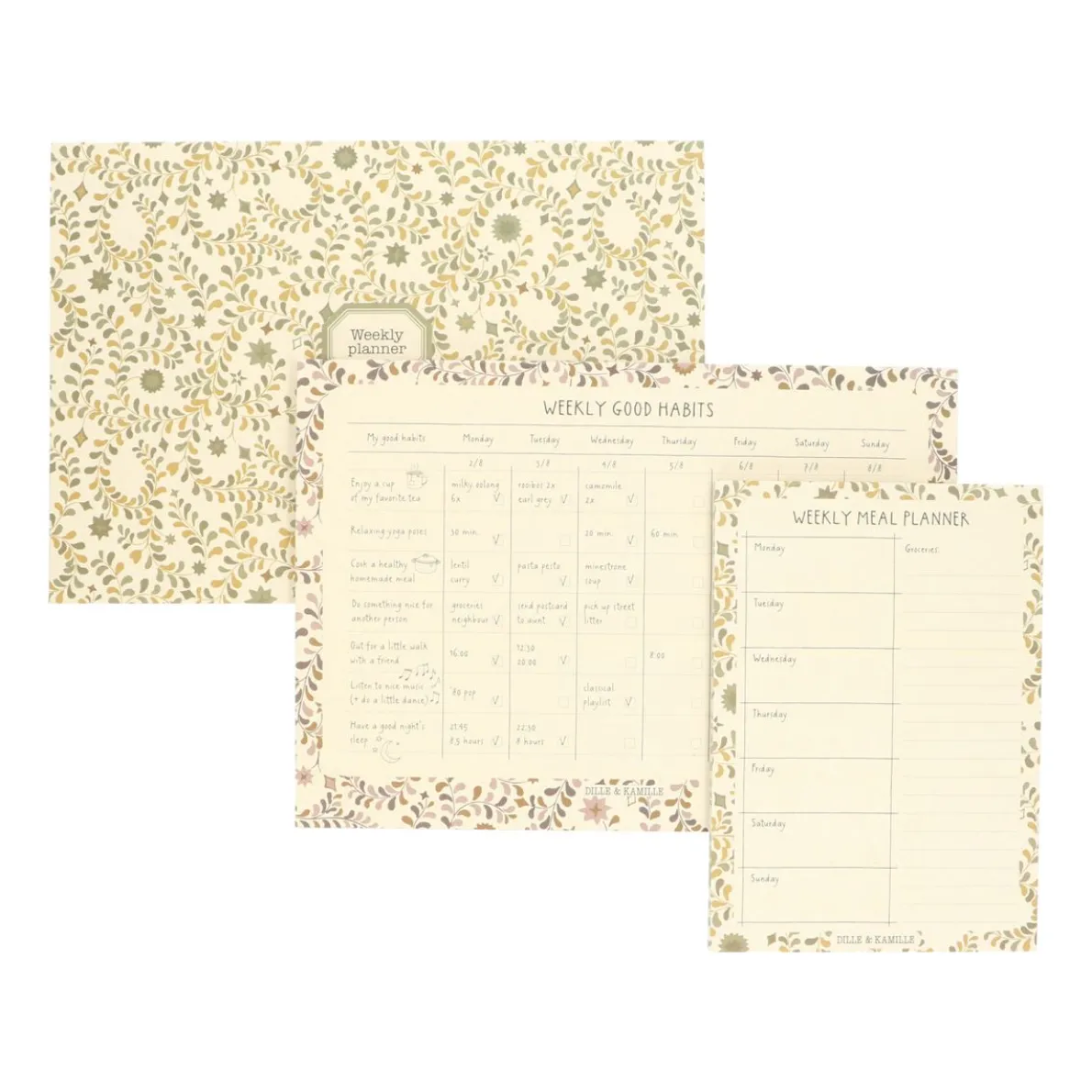 Menuplanner, guirlande, A5