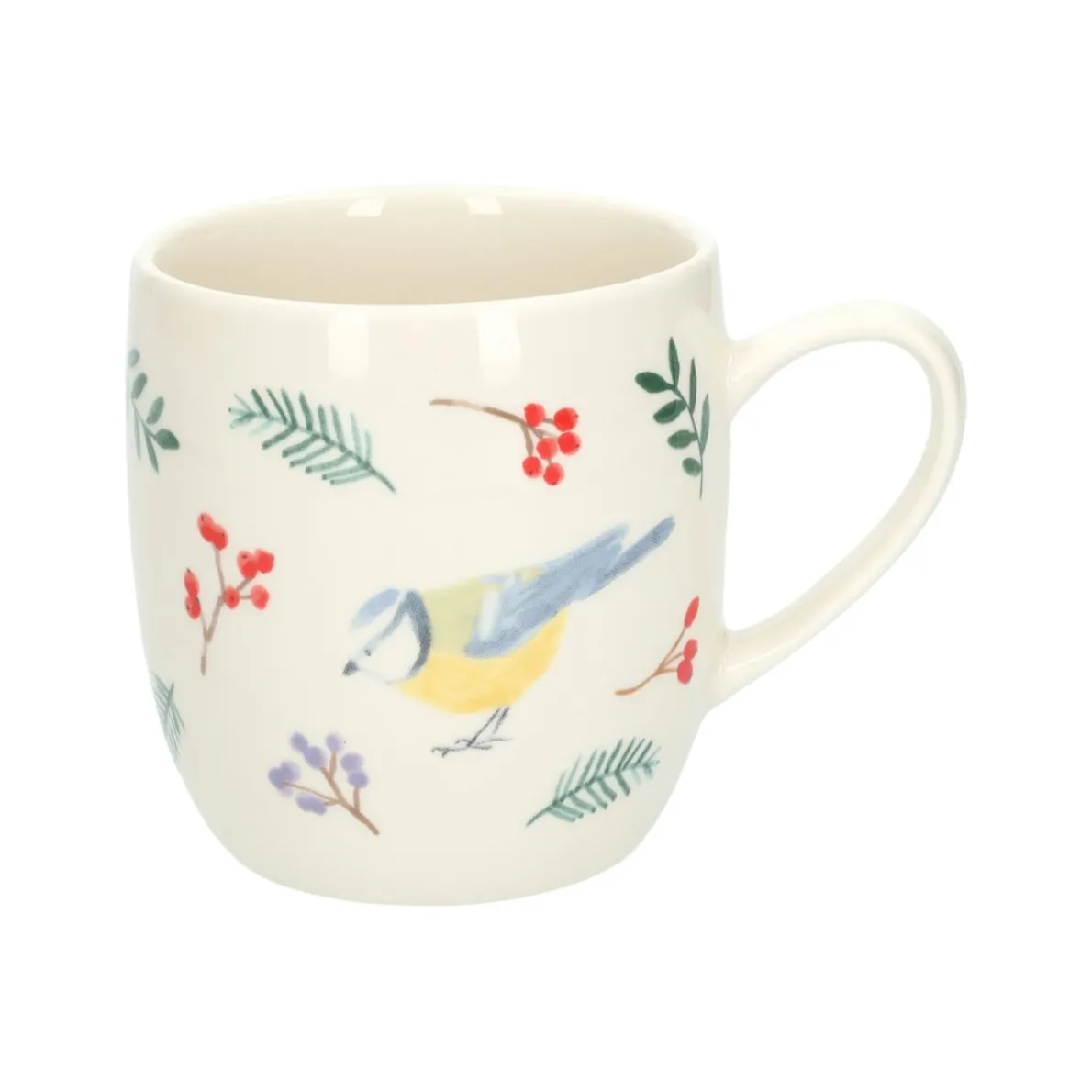 Mok, steengoed, vogels, Ø8,5 CM