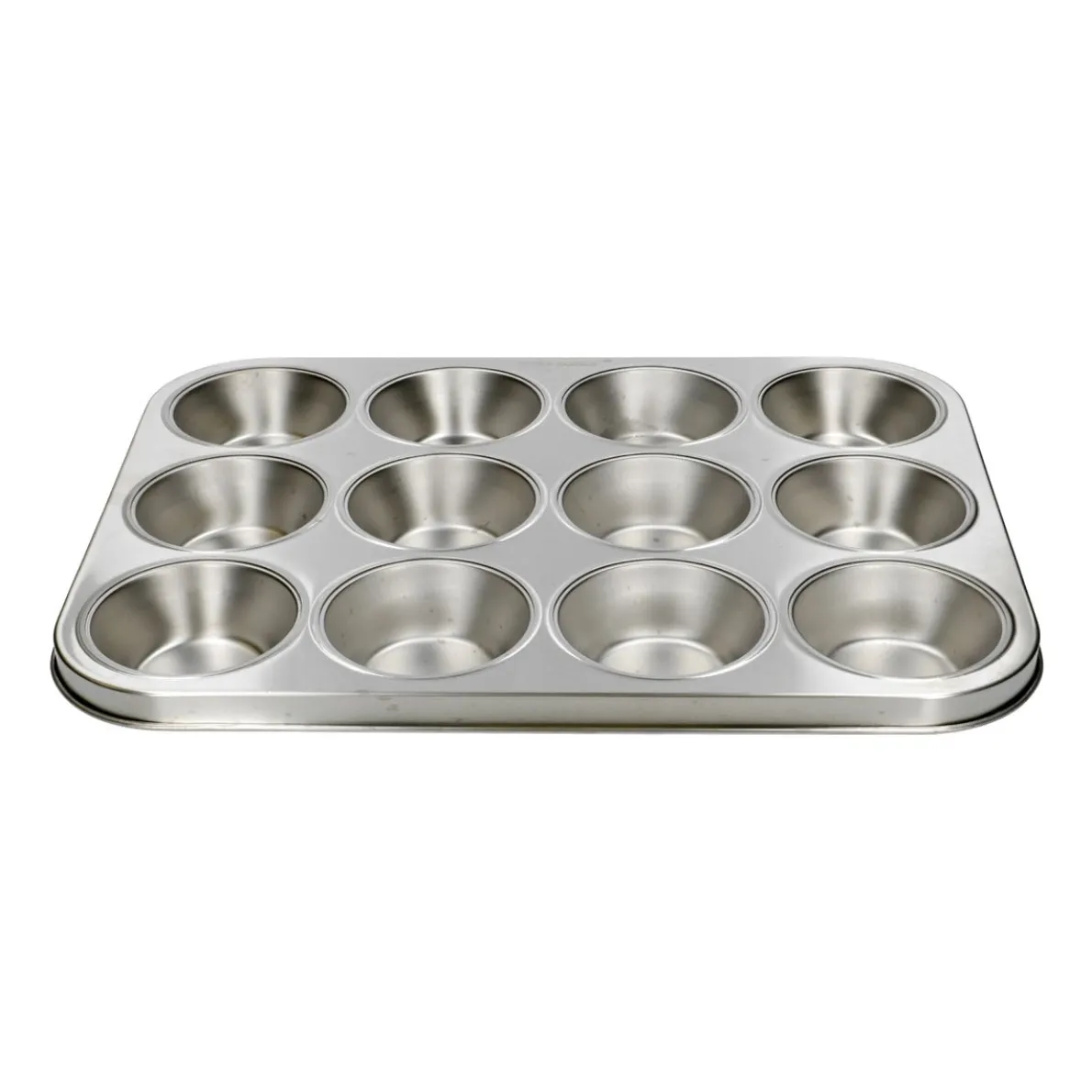 Muffinvorm, gerecycled rvs,  PFAS-vrij, 12 stuks