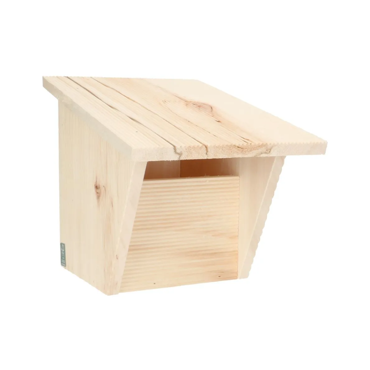 Nestkast voor roodborstje, fsc elzenhout, 20,5 x 25 x 22 cm
