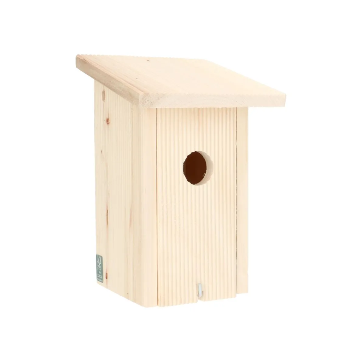 Nestkast voor winterkoning, fsc elzenhout, 14 x 16 x 22 cm