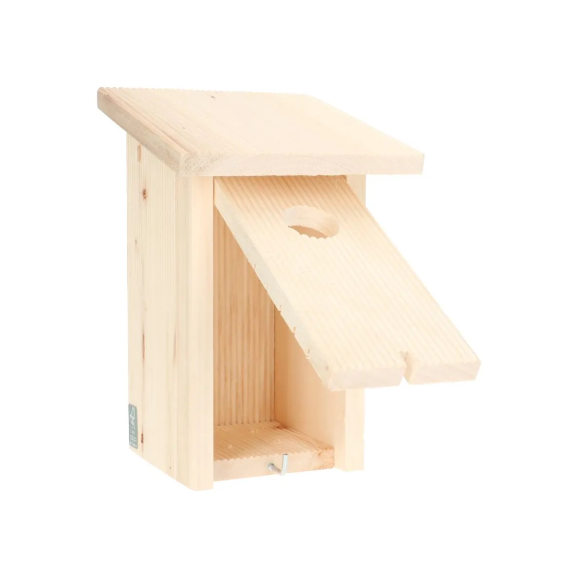 Nestkast voor winterkoning, fsc elzenhout, 14 x 16 x 22 cm