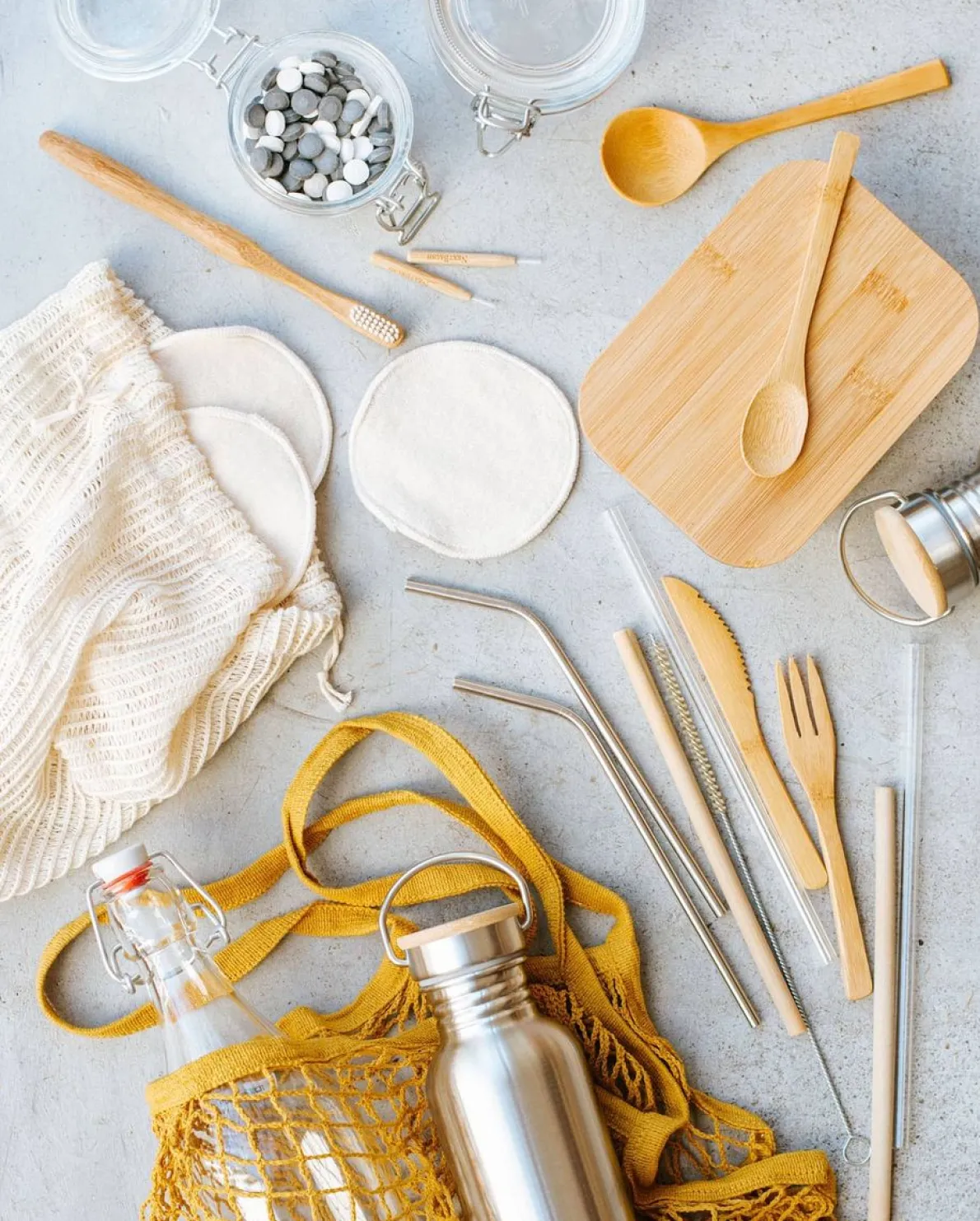 Nettasje, katoen, groengrijs, 35 x 35 cm