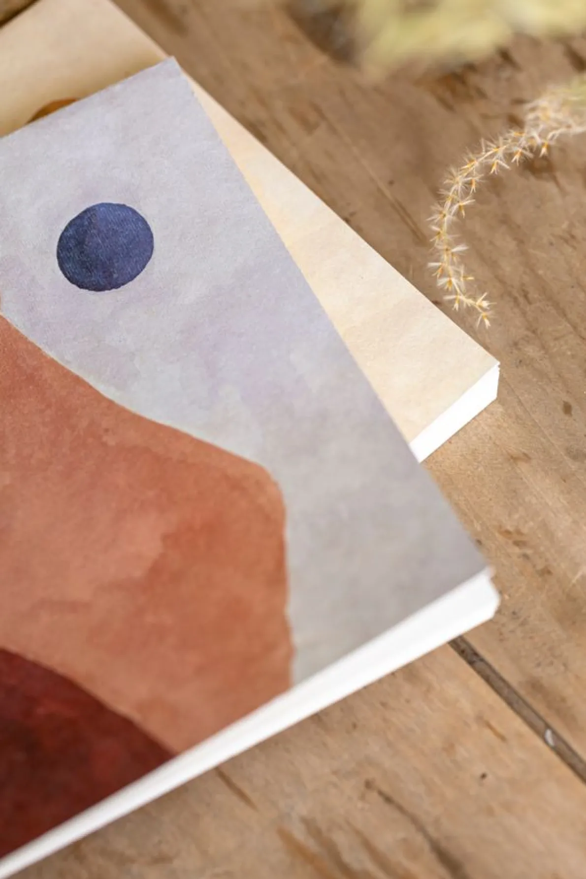 Notitieboek, woestijnlandschap, A4